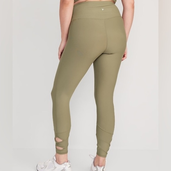 OLD NAVY Active High-Rise Powersoft Go-Dry 7/8 Ankle Cutout Leggings XL Petite - Picture 14 of 14
